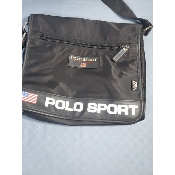Vintage 90s Ralph Lauren Polo Sport Side Messenger Bag New Nwot - Picture 2 of 16